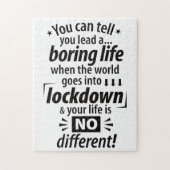 Mein langweiliges Lockdown Life - Funny Pandemic-S Puzzle (Vertikal)