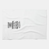 Mein langweiliges Lockdown Life - Funny Typographi Geschirrtuch (Horizontal)