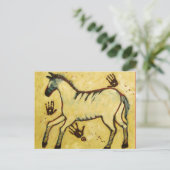 Mein Lascaux Pferd Postkarte (Stehend Vorderseite)