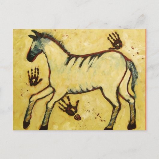 Mein Lascaux Pferd Postkarte (Vorderseite)