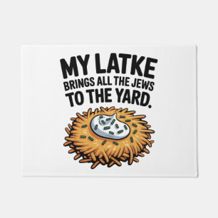 Mein Latke bringt alle Juden in den Yard Hanukkah Fußmatte