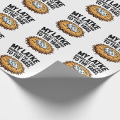 Mein Latke bringt alle Juden in den Yard Hanukkah Geschenkpapier (Ecke)