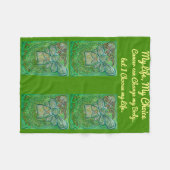 Mein Leben als Krebs-Engel Chemo Fleece Blanket (Vorderseite (Horizontal))