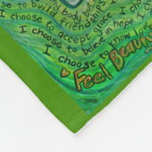 Mein Leben als Krebs-Engel Chemo Fleece Blanket (Ecke)