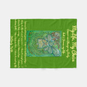 Mein Leben als Krebs-Engel Chemo Fleece Blanket (Vorderseite (Horizontal))