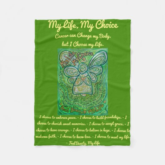 Mein Leben als Krebs-Engel Chemo Fleece Blanket (Vorderseite)
