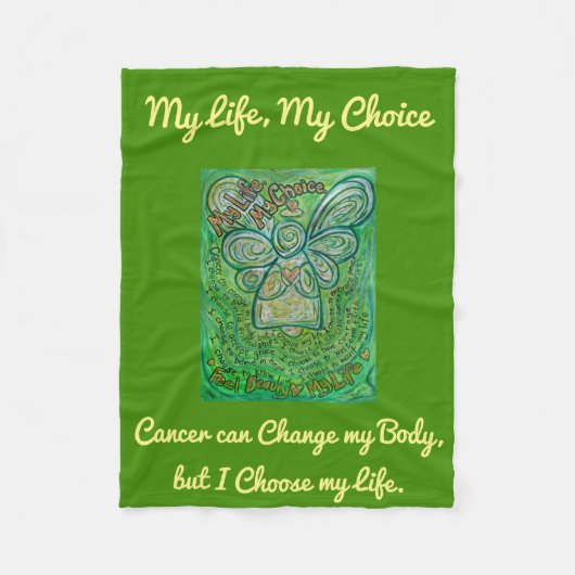 Mein Leben als Krebs-Engel Chemo Fleece Blanket (Vorderseite)
