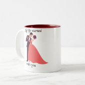 Mein Leben begann mit dir Zweifarbige Tasse (Vorderseite Links)