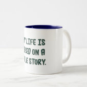 Mein Leben beruht auf einer wahren Geschichte - Ta Zweifarbige Tasse (VorderseiteRechts)