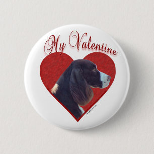 Mein Leben Englisch Springer Spanisch Valentine Button