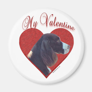 Mein Leben Englisch Springer Spanisch Valentine Magnet