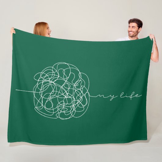 Mein Leben Fleecedecke (Beispiel)