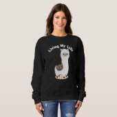 Mein Leben Guanaco Llama Vicuna Züchter Alpaca Sweatshirt (Vorne ganz)