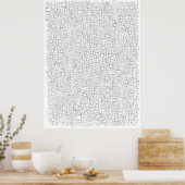 Mein Leben in Wochen. Lebenskalender. 80 Jahre. Poster (Küche)