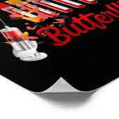 Mein Leben ist alles Regenbogen und Schmetterlinge Poster (Ecke)