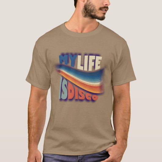Mein Leben ist Disco-Mädchen T-Shirt (Vorderseite)