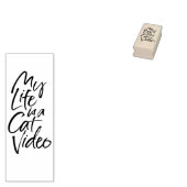 Mein Leben ist ein Cat Video Sleek Slinky Letting Gummistempel (Stempel)