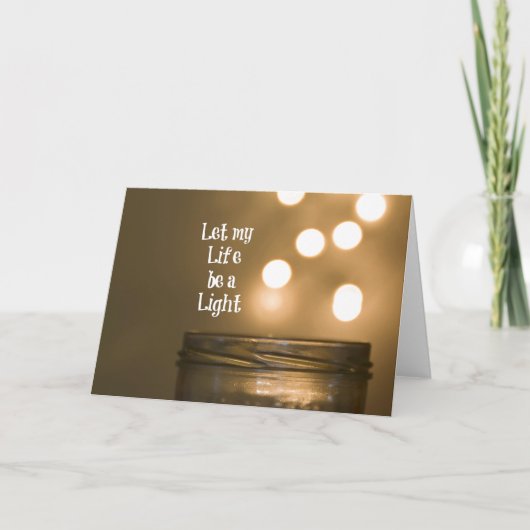 Mein Leben ist ein leichtes Zitat gelassen Karte (Vorderseite)