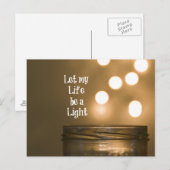 Mein Leben ist ein leichtes Zitat gelassen Postkarte (Vorne/Hinten)