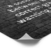 Mein Leben ist ein ständiger Schlachtwitz Poster (Ecke)