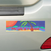 Mein Leben ist ein Strand! Autoaufkleber (Auf Auto)
