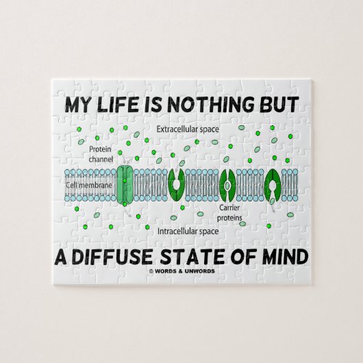 Mein Leben ist nur ein diffuser Staat des Geistes Puzzle (Horizontal)