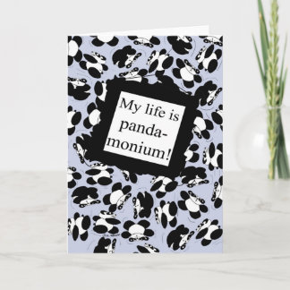 Mein Leben ist Panda-monium - Blau Karte