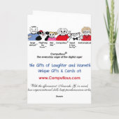 Mein Leben ist Panda-monium - Rosa Karte (Rückseite)