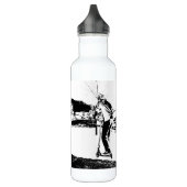 Mein Leben ist Skateboarden und Spottern Edelstahlflasche (Links)