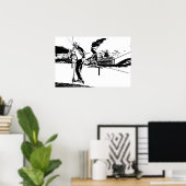 Mein Leben ist Skateboarden und Spottern Poster (Heimbüro)