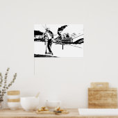 Mein Leben ist Skateboarden und Spottern Poster (Küche)