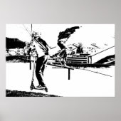 Mein Leben ist Skateboarden und Spottern Poster (Vorne)