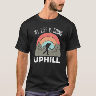 Mein Leben läuft bergsteigen und wandern T-Shirt