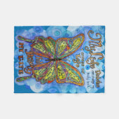 Mein Leben, meine Wahl" Maßgeschneidertes Diabetes Fleecedecke (Vorderseite (Horizontal))