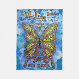 Mein Leben, meine Wahl" Maßgeschneidertes Diabetes Fleecedecke