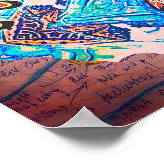 Mein Leben, meine Wahl. Prinzessin-ähnliche Frau & Poster (Ecke)