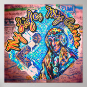 Mein Leben, meine Wahl. Prinzessin-ähnliche Frau & Poster (Vorne)