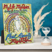 Mein Leben, meine Wahl weißer Engel Malerei Plaque Fotoplatte (Seite)