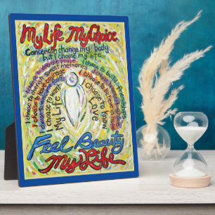Mein Leben, meine Wahl White Angel Malerei Tafel Fotoplatte