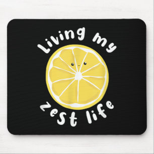Mein Leben mit Elan leben lustiger positiver Spruc Mousepad