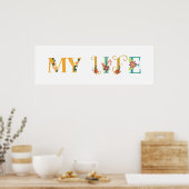 Mein Leben Poster (Küche)