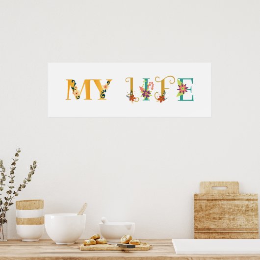 Mein Leben Poster (Küche)