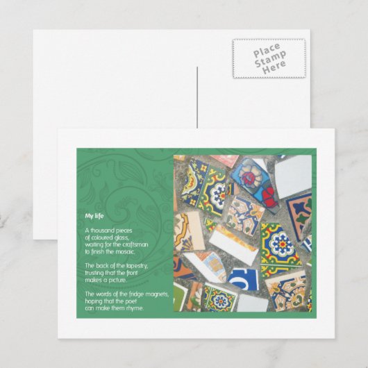 Mein Leben Postkarte (Vorne/Hinten)