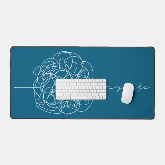 Mein Leben Schreibtischunterlage (Tastatur & Maus)