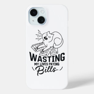Mein Leben vergeuden witziges Katzen-Design Case-Mate iPhone Hülle