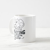 Mein Leben vergeuden witziges Katzen-Design Kaffeetasse (Vorderseite Links)