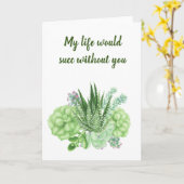 Mein Leben würde ohne dich Erfolg haben Karte (Gelbe Blume)