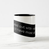 Mein Leben Zweifarbige Tasse (Mittel)