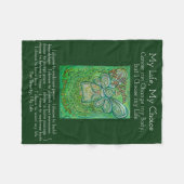 Mein Lebensauslese Krebs Gedicht weiche Fleece Bla (Vorderseite (Horizontal))