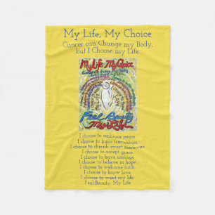 Mein Lebensauslese Krebs Gedicht weiche Fleece-Dec Fleecedecke